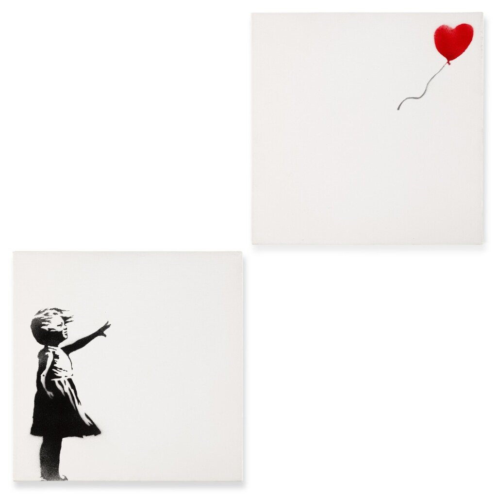 Banksy, Girl with Balloon Diptych, 2006
