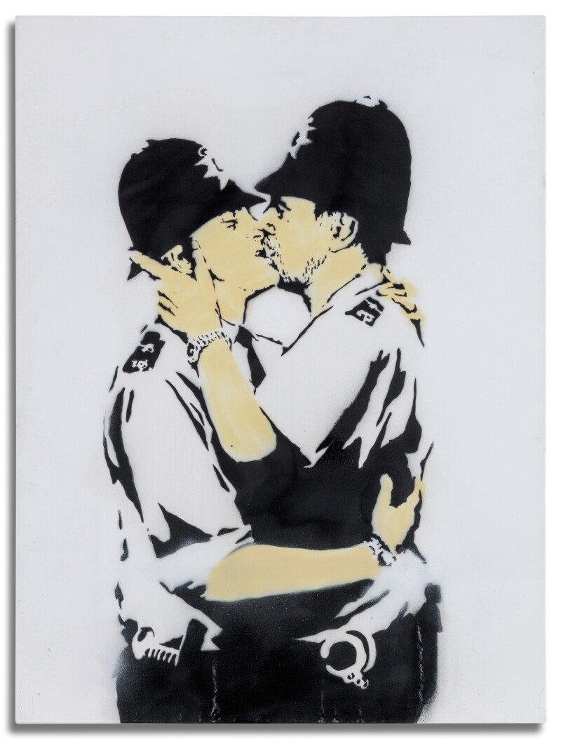 Banksy, Kissing Coppers, 2005