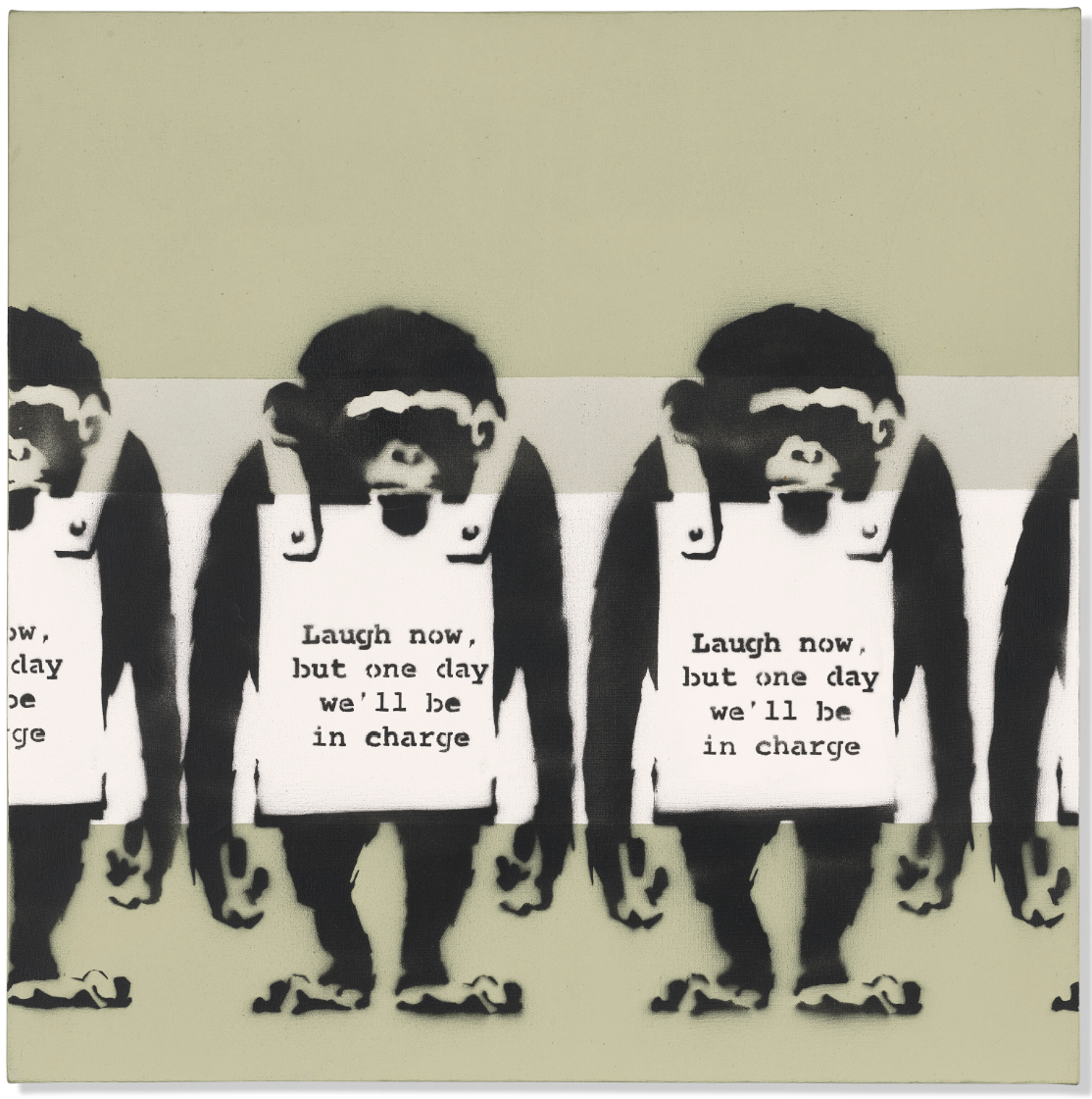 Banksy, Laugh Now, 2000