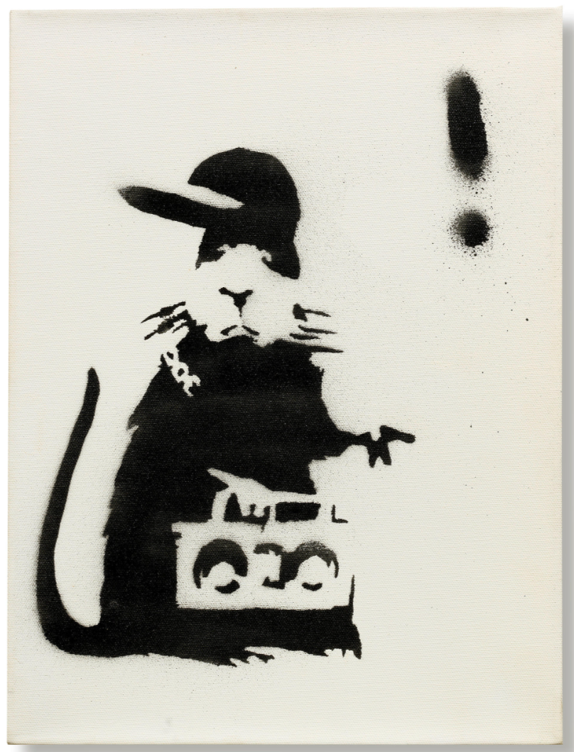 Banksy, Exclamation Rat, 2006