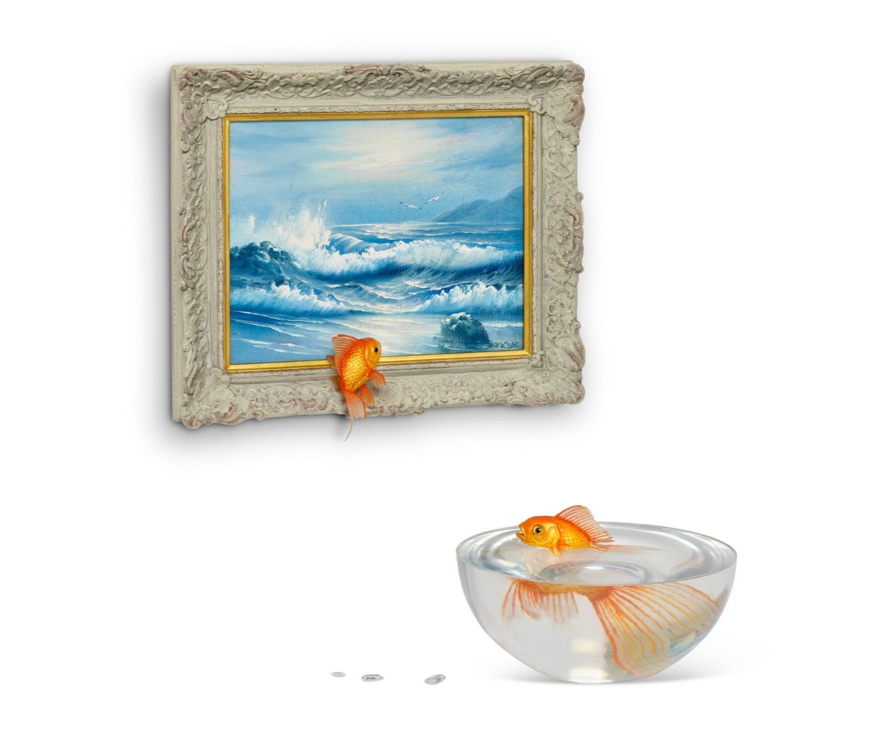 Banksy, Goldfish Bowl, 2019