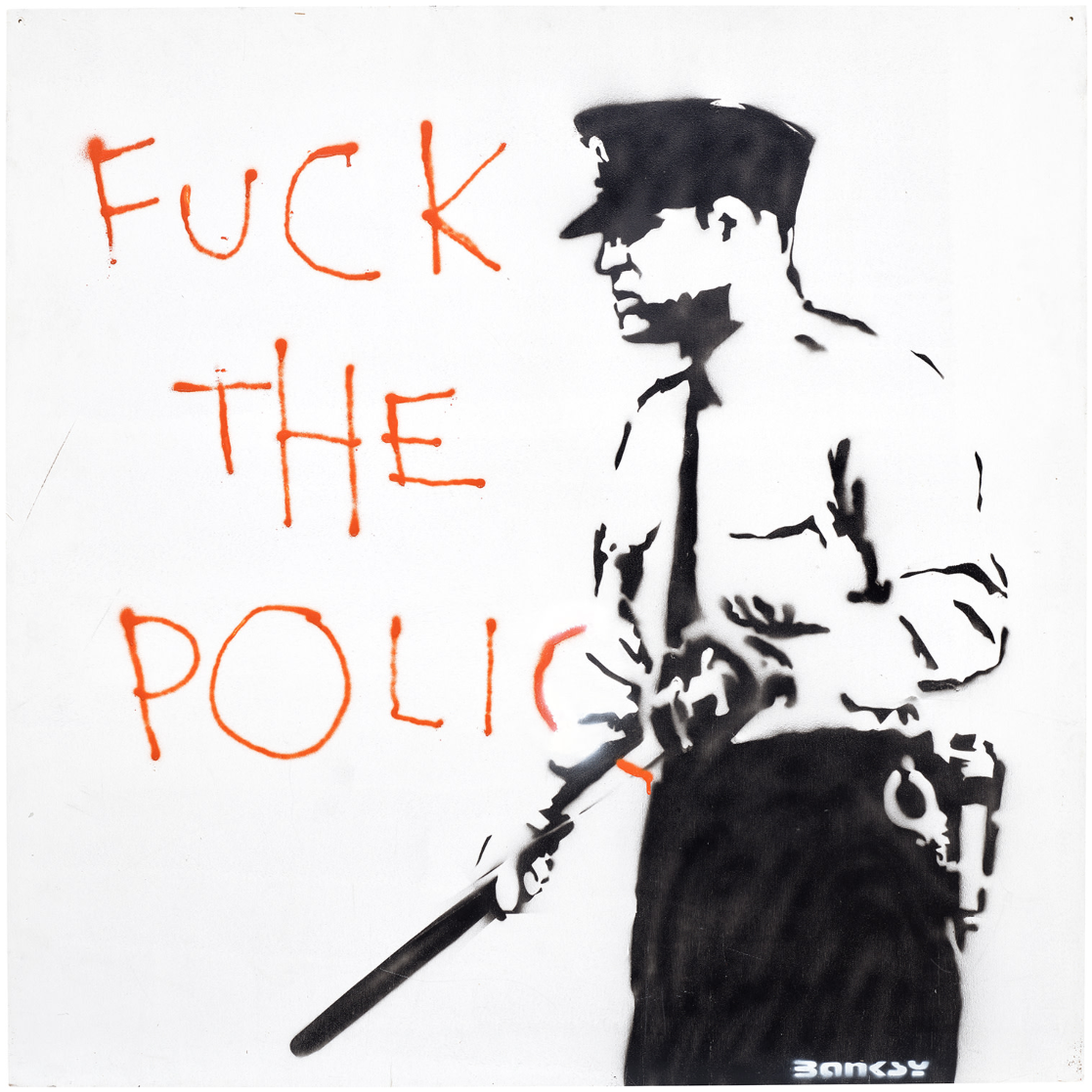 Banksy, Untitled (Fuck the Police), 2000