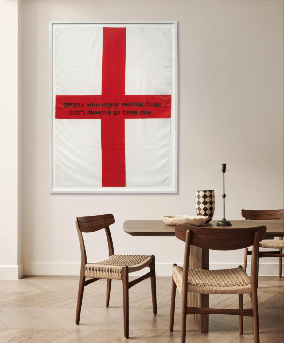 Banksy, People Who Enjoy Waving Flags…, 2003