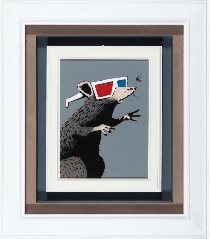 Banksy, 3D Rat, 2010