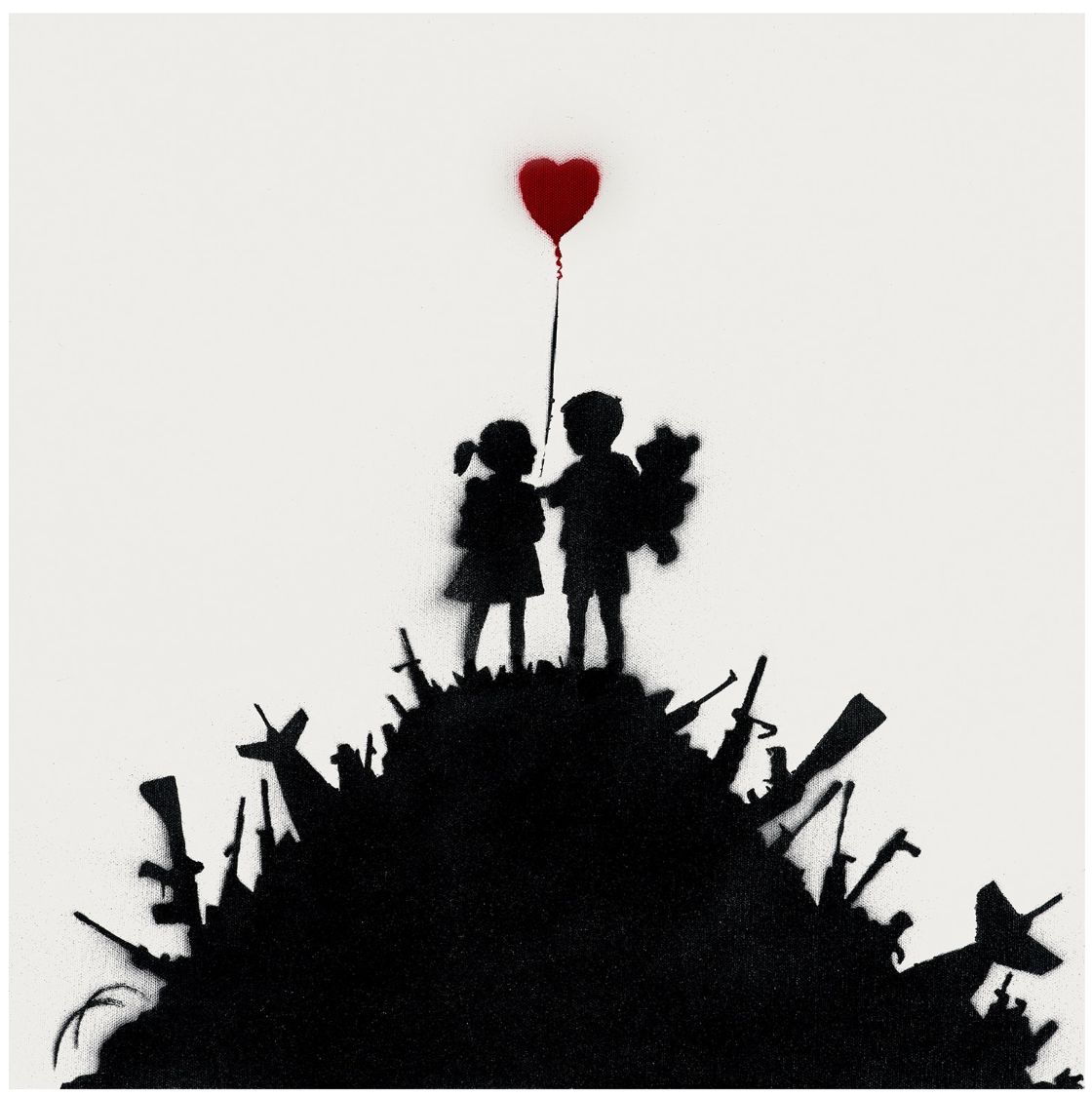 Banksy, Kids on Guns, 2004