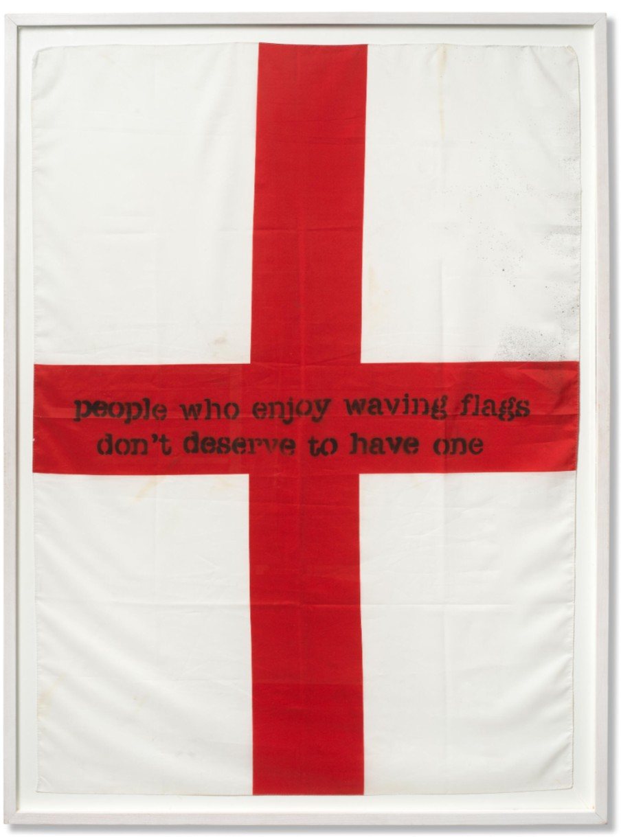 Banksy, People Who Enjoy Waving Flags…, 2003