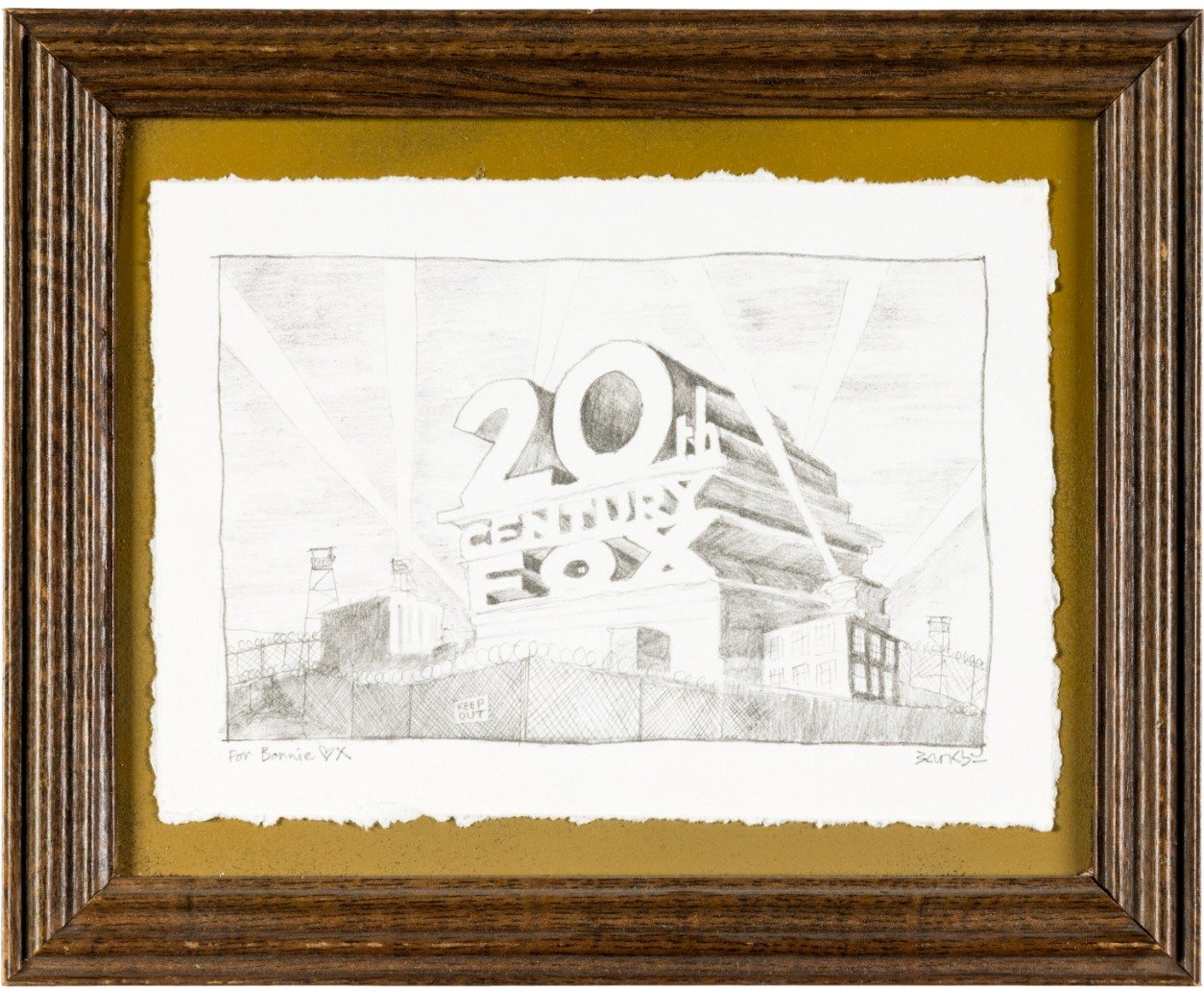 Banksy, The Simpsons BANKSY Original Drawing, 2010