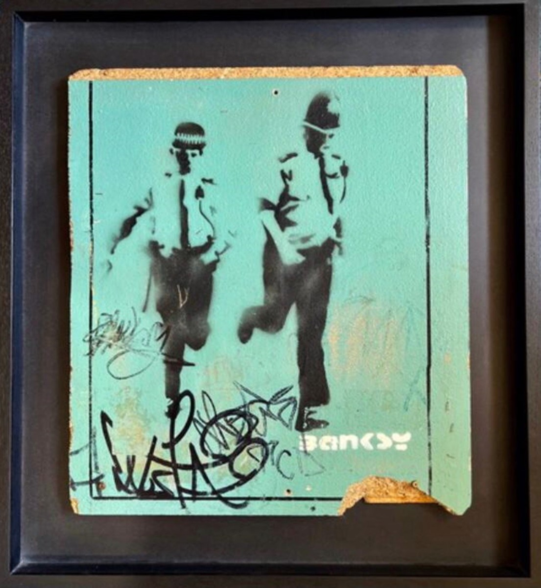Banksy, Running Coppers, circa 1999