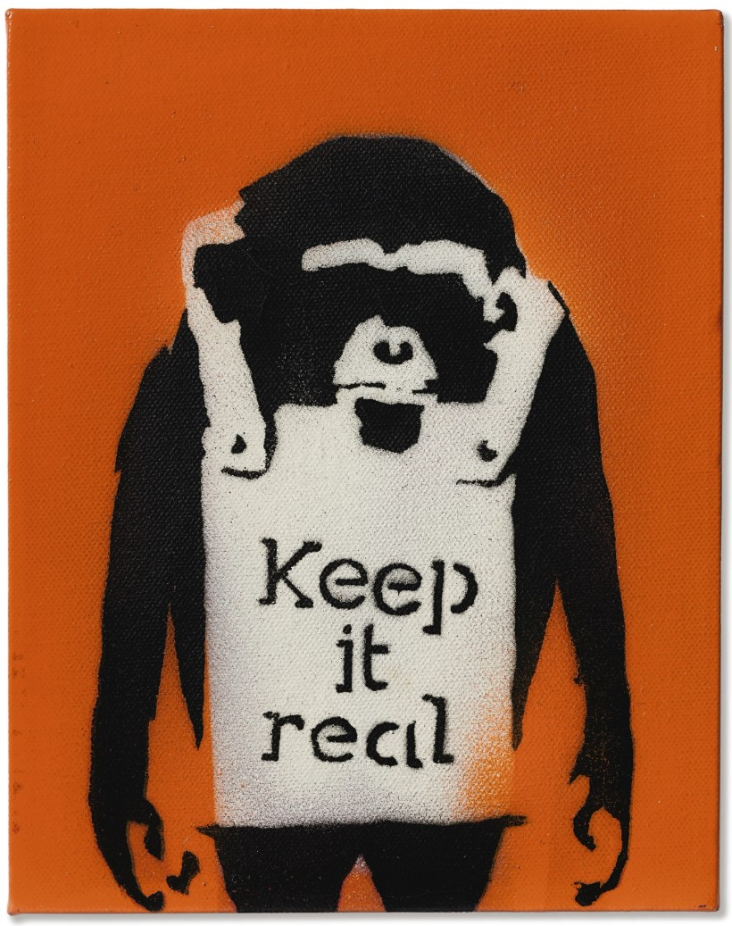 Banksy Keep It Real Monkey Stencil Wall Painting Art Replica Graffiti  Stencils